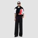 Zainab Trousers - Black/White Pinstripe