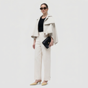 Magda Cropped Poncho Trench