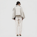 Magda Cropped Poncho Trench