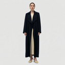 City Long Trench Abaya - Dark Blue