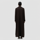 Lena Long Trench Abaya - Brown
