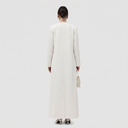 Bodour Long Jacket Abaya - Cream