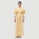 Lina Shirt Dress - Yellow / White Stripes