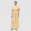 Lina Shirt Dress - Yellow / White Stripes