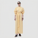Lina Shirt Dress - Yellow / White Stripes