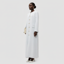 Ohood Long Jacket Abaya - Cloud Blue