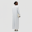 Ohood Long Jacket Abaya - Cloud Blue
