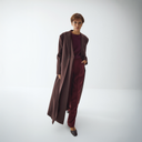 Dana Long Blazer Abaya - Plum