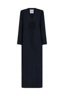 Almaha Long Jacket Abaya - Black