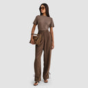 Moez T-shirt - Dark Taupe