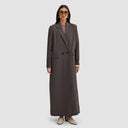 Iconic Long Blazer Abaya - Mocha