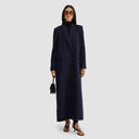Noura Long Blazer Abaya - Dark Blue
