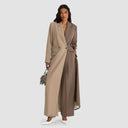 Zelda Trousers - Two-Tone Beige & Taupe