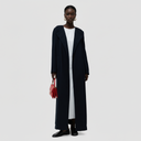 Lena Long Trench Abaya - Dark Blue