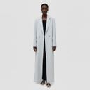 Iconic Long Blazer Abaya - Cloud Blue