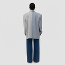 Zelda Blazer - Two-Tone Gray & Light Blue