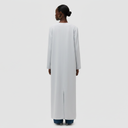Bodour Long Jacket Abaya - Light Blue