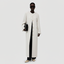 Ohood Long Jacket Abaya - Off White