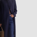 Ella Long Jacket Abaya - Dark Blue