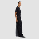 Zelda Trousers - Two-Tone Black & Grey Pinstripe