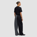 Zelda Trousers - Two-Tone Black & Grey Pinstripe