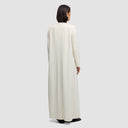 Ella Long Jacket Abaya - Off-White