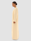 Almaha Long Jacket Abaya - Soft Yellow