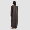 Iconic Long Blazer Abaya - Mocha